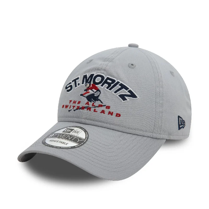 New Era Washed St. Moritz Ski Grey 9TWENTY Adjustable Cap