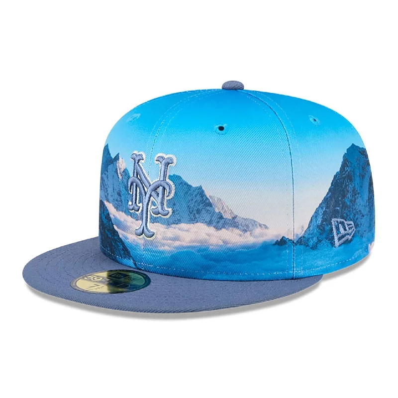 New York Mets Photoreal Blue 59FIFTY Fitted Cap