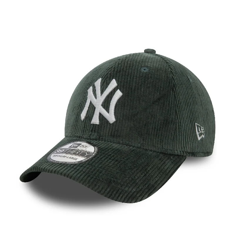 New York Yankees Cord Dark Green 39THIRTY Stretch Fit Cap