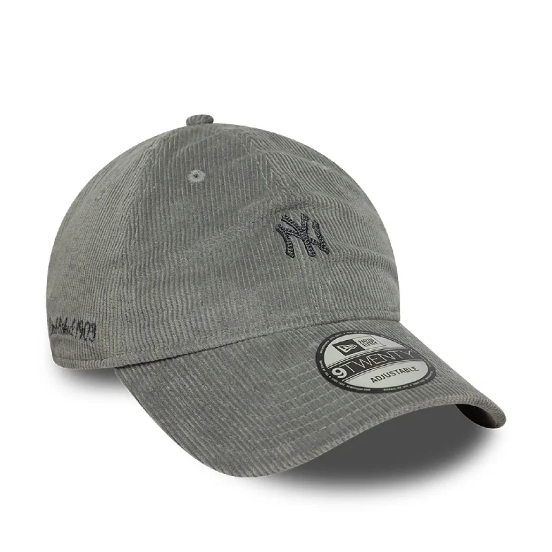 New York Yankees Cord Grey 9TWENTY Adjustable Cap