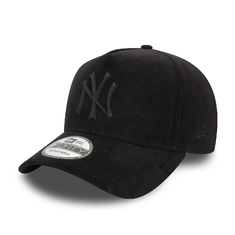 New York Yankees Faux Suede Black 9FORTY E-Frame Cap