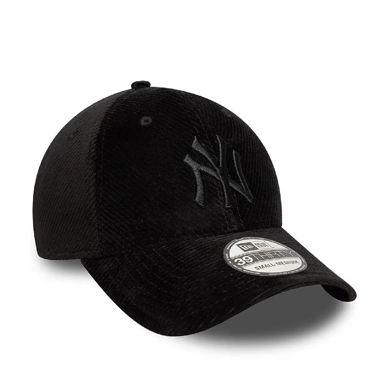 New York Yankees MLB Cord Black 39THIRTY Stretch Fit Cap