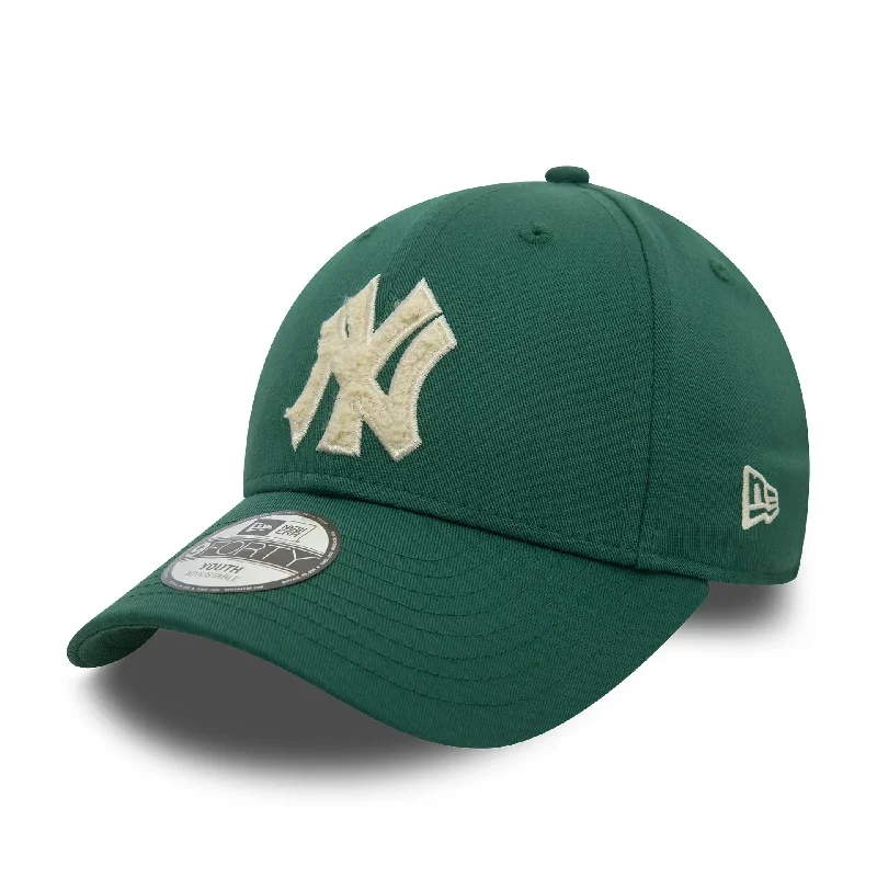 New York Yankees Youth Boucle Green 9FORTY Adjustable Cap