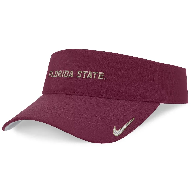 Nike Men's Florida State Adjustable Dri-fit Ace Visor - Garnet