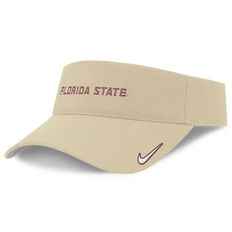 Nike Men's Florida State Adjustable Dri-fit Ace Visor - Vegas Gold