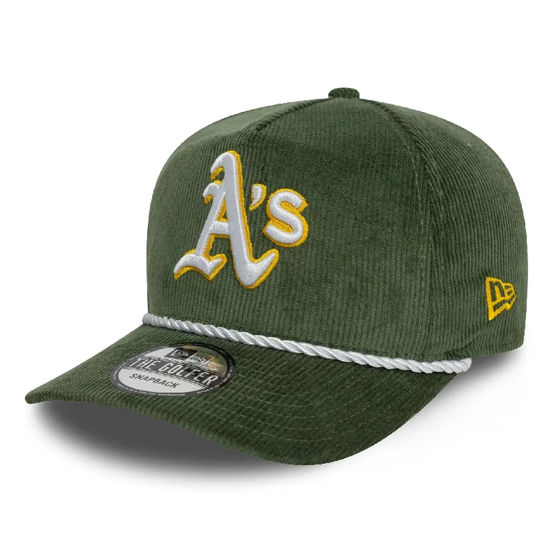 Oakland Athletics Cord Dark Green Golfer Adjustable Cap