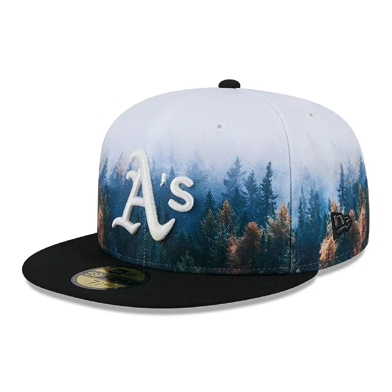 Oakland Athletics Photoreal Black 59FIFTY Fitted Cap