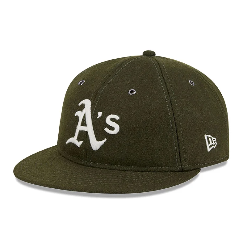 Oakland Athletics Wool Green Retro Crown 59FIFTY Fitted Cap