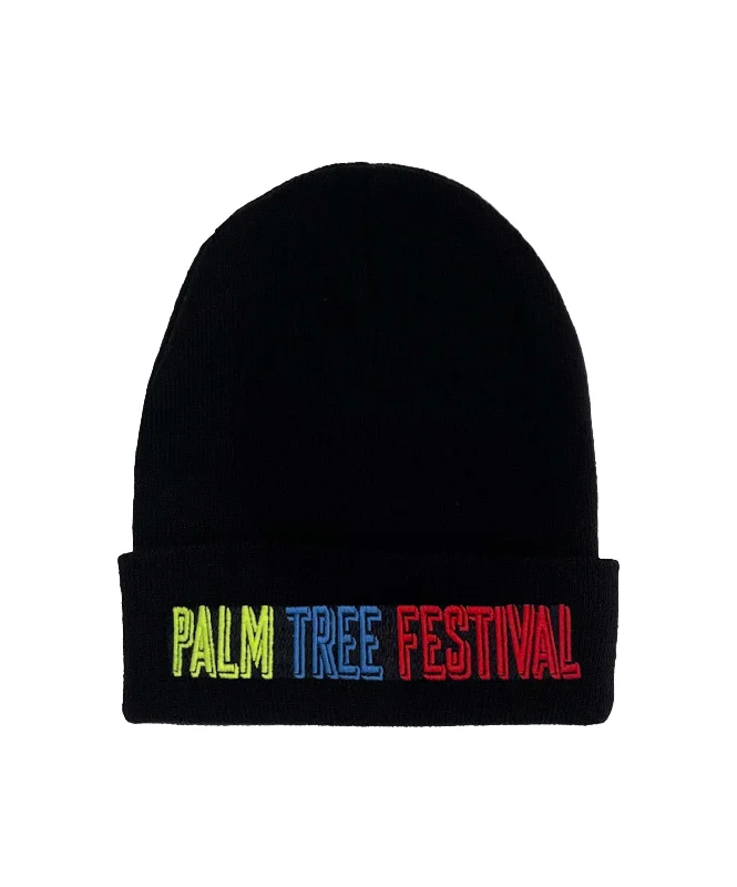 PALM TREE FESTIVAL ASPEN 2023 BEANIE - BLACK