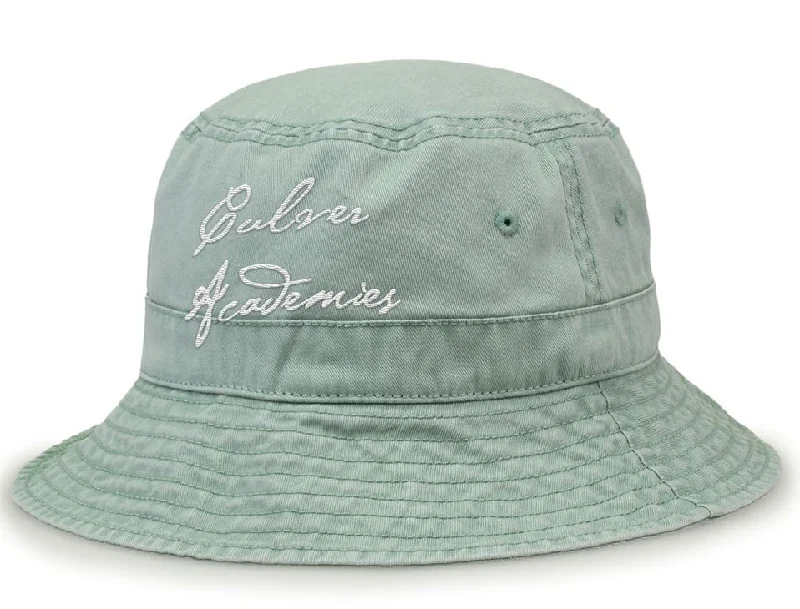 Pigment Dyed Bucket Hat -Sage Green