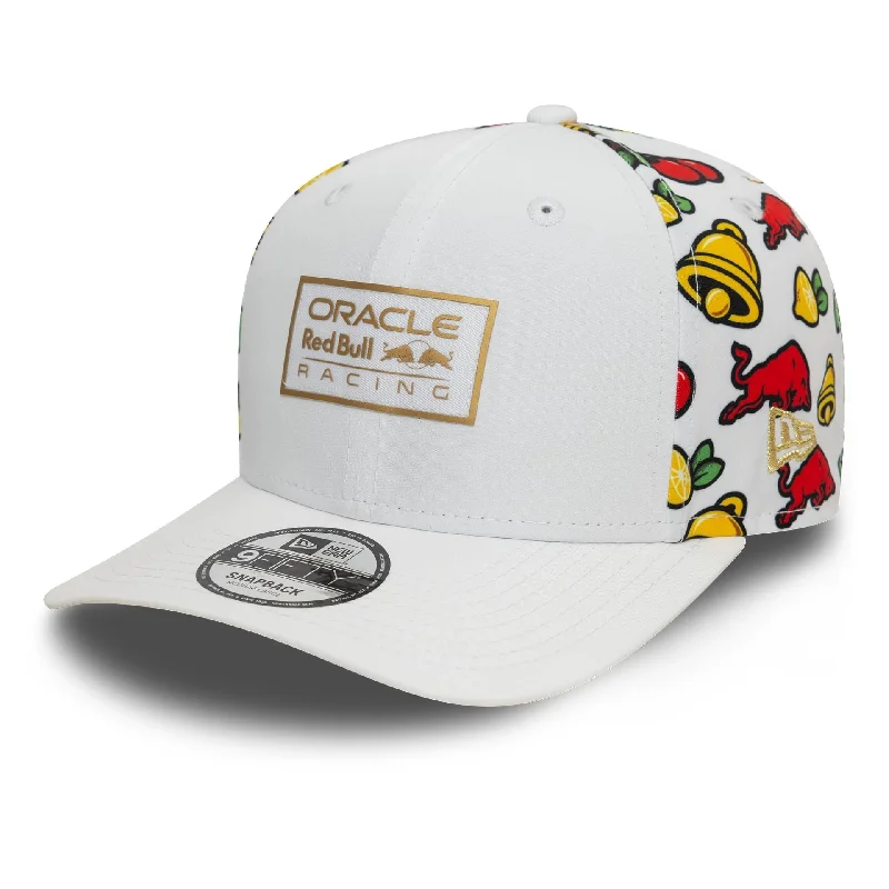 Red Bull Racing Vegas Race Special All Over Print White 9FIFTY Snapback Adjustable Cap