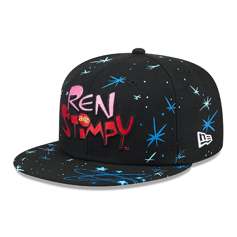 Ren And Stimpy Black 59FIFTY Fitted Cap