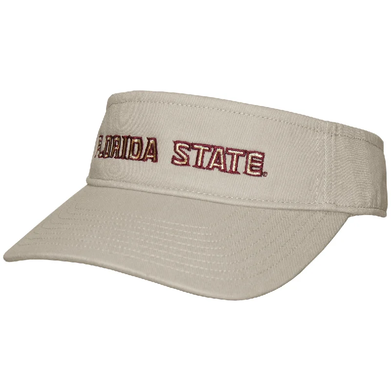 Uscape Richardson Florida State Adjustable Garment Washed Visor - Stone