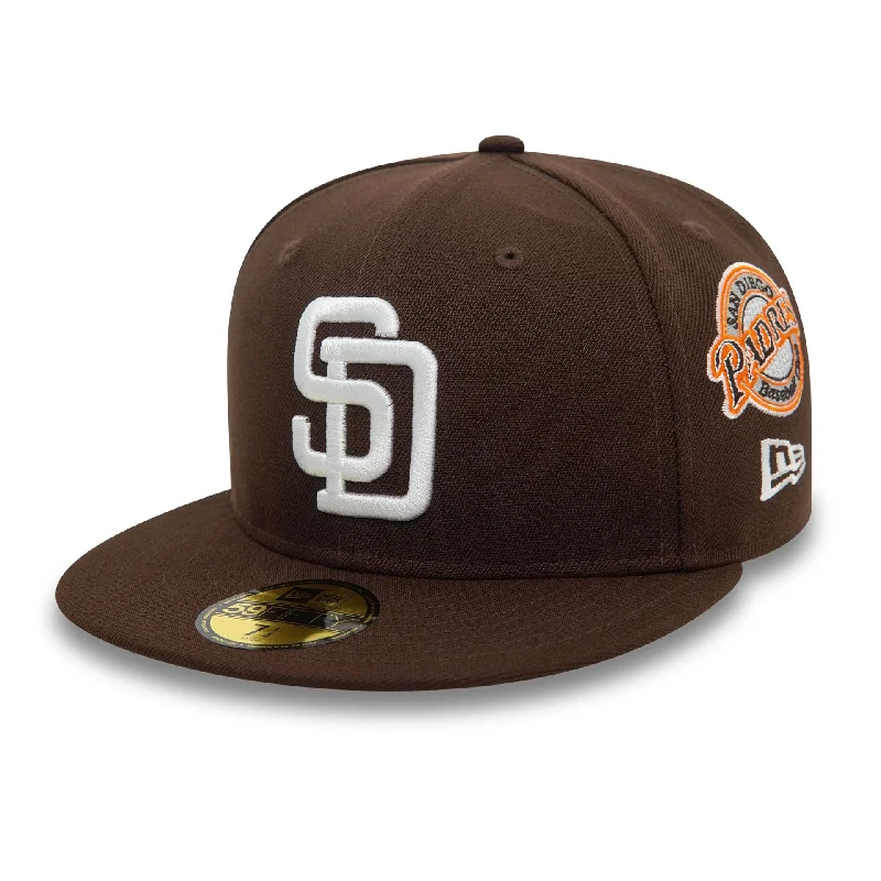 San Diego Padres MLB Cooperstown Patch Dark Brown 59FIFTY Fitted Cap