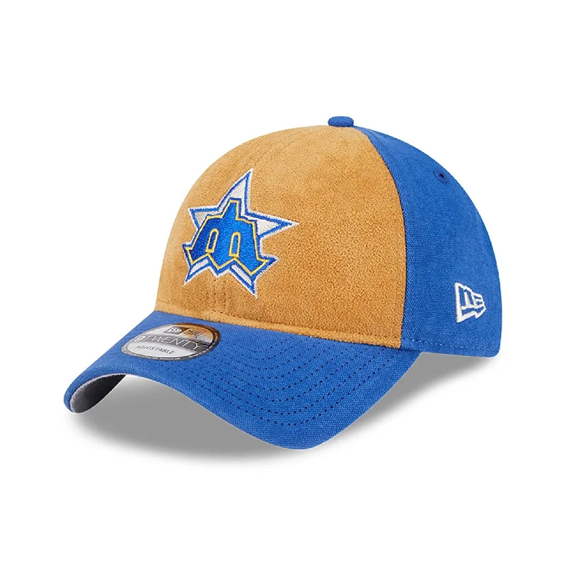 Seattle Mariners Tan Texture Blue 9TWENTY Adjustable Cap