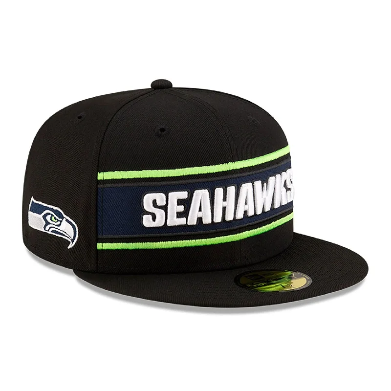 Seattle Seahawks NFL Sideline 2024 Black 59FIFTY Fitted Cap