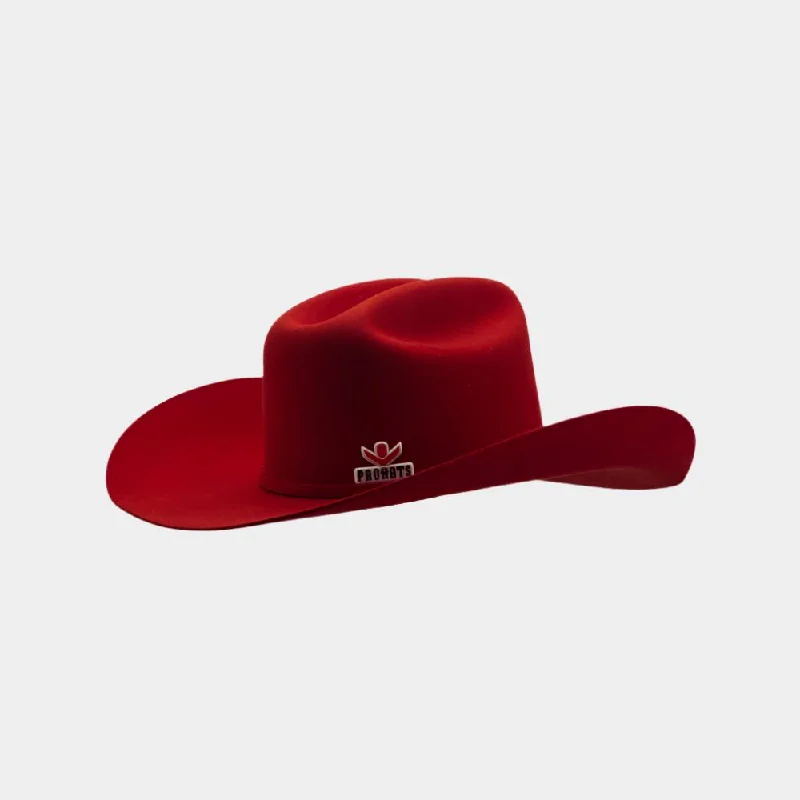 Stampede Red Rodeo Night Wool Felt Hat