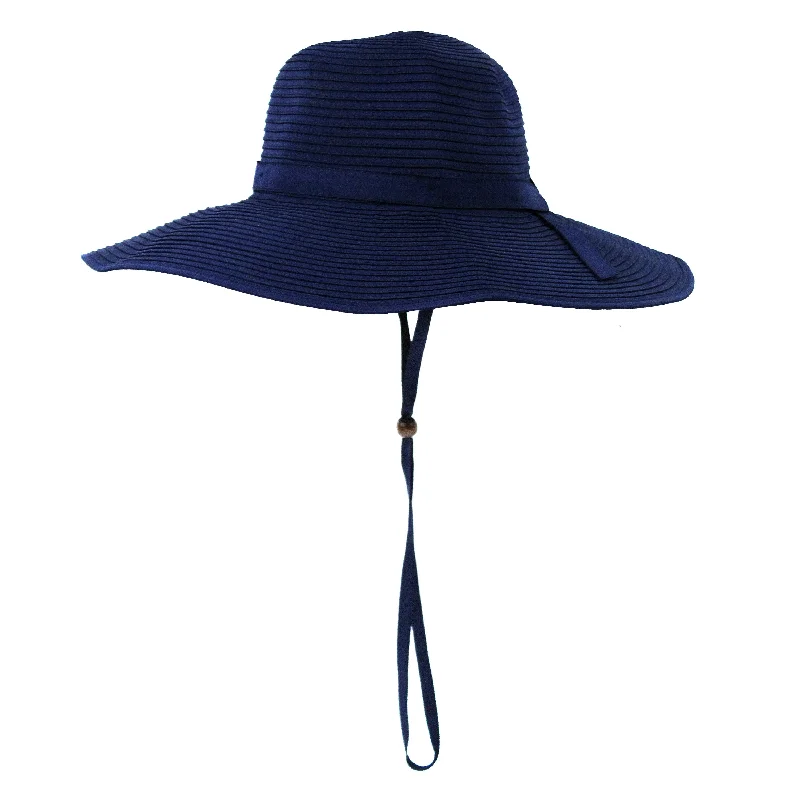 Women's Wide Brim Sun Hat - Navy